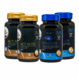 Combo Acti Nutri + Vitabrain -2 meses- Emagreça com Energia