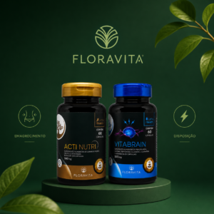 Combo Acti Nutri + Vitabrain -1 mês- Emagreça com Energia